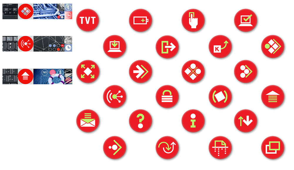 TVT icons by Erik Adigard, M-A-D